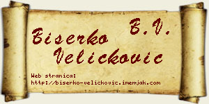 Biserko Veličković vizit kartica